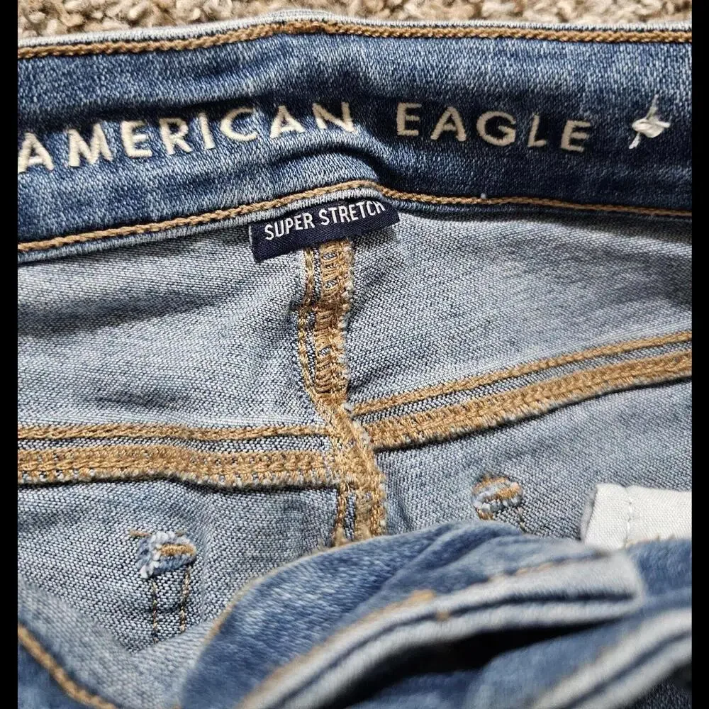 American Eagle Jeans Womens Size 0 Regular Super Stretch - Picture 4 of 9